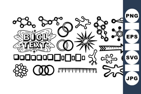Retro Atomic Shape Clipart Set Review