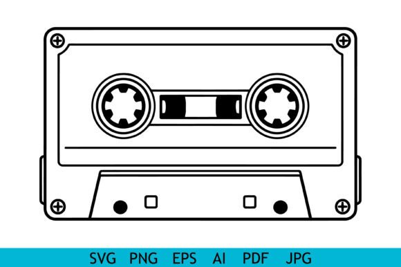 Retro Cassette Tape Outline Embroidery Review