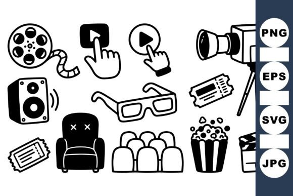 Retro Cinema Icons Set Review