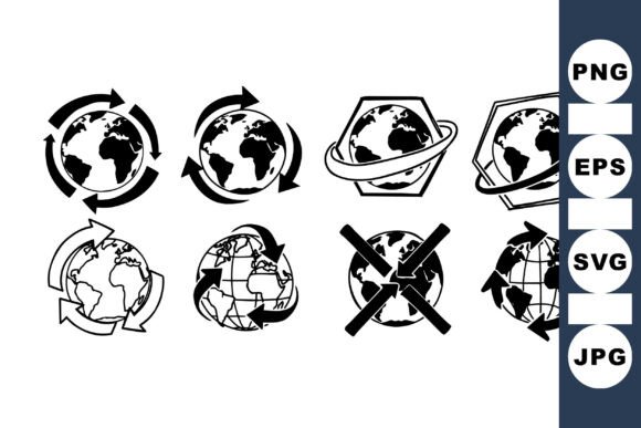 Retro Globe Icon Clipart Set Review