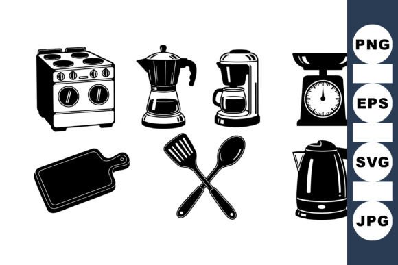 Retro Kitchen Appliance Clipart Review