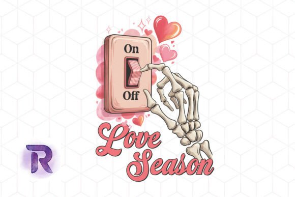 Retro Love on Off Season Graphic PNG