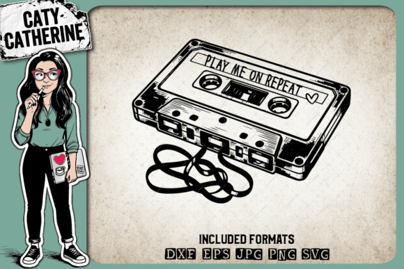 Retro Music Cassette Mix Tape