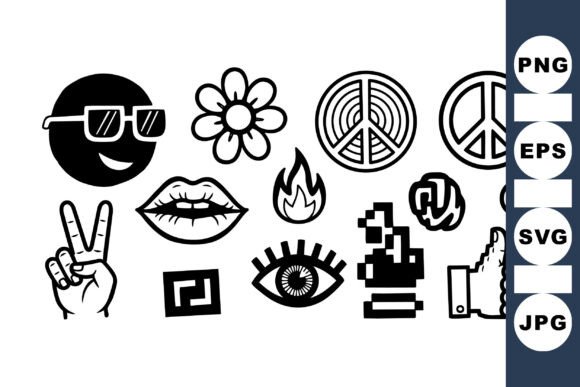 Retro Peace Symbol Vector Pack Review