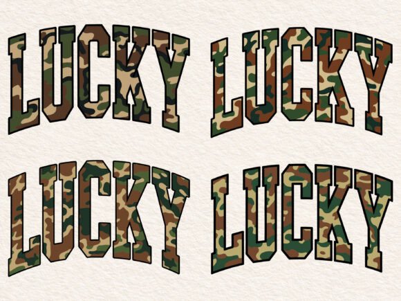 Retro St Patrick s Day Camo Lucky Design