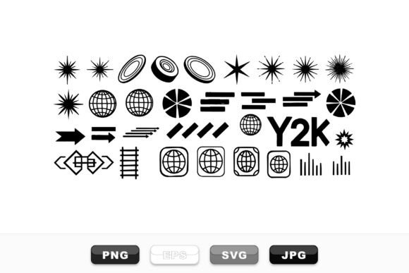 Retro Y2K Graphic Element Set Review